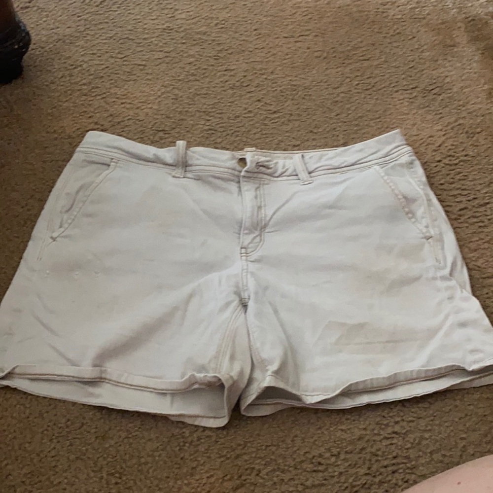 Khaki-like shorts